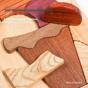 Merpin Placă de puzzle din lemn pentru copii, puzzle plat, 4–6 ani