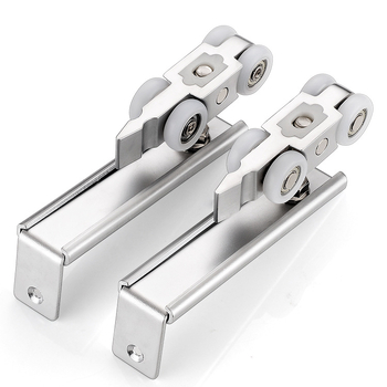 Kotačić za klizna vrata AM005, aluminijska legura, za drvena vrata, moderan minimalistički stil, pogodno za debljinu vrata iznad 30 mm