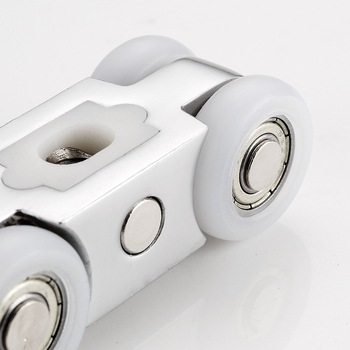 Kotačić za klizna vrata AM005, aluminijska legura, za drvena vrata, moderan minimalistički stil, pogodno za debljinu vrata iznad 30 mm