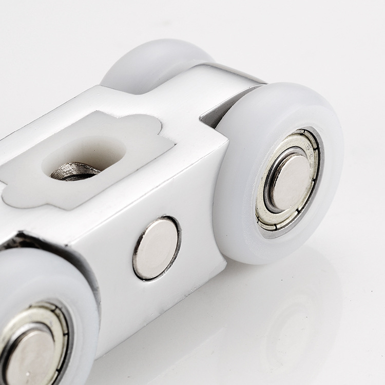 Kotačić za klizna vrata AM005, aluminijska legura, za drvena vrata, moderan minimalistički stil, pogodno za debljinu vrata iznad 30 mm