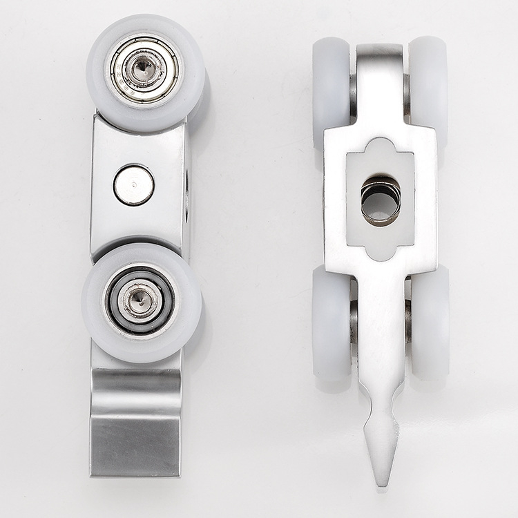 Kotačić za klizna vrata AM005, aluminijska legura, za drvena vrata, moderan minimalistički stil, pogodno za debljinu vrata iznad 30 mm