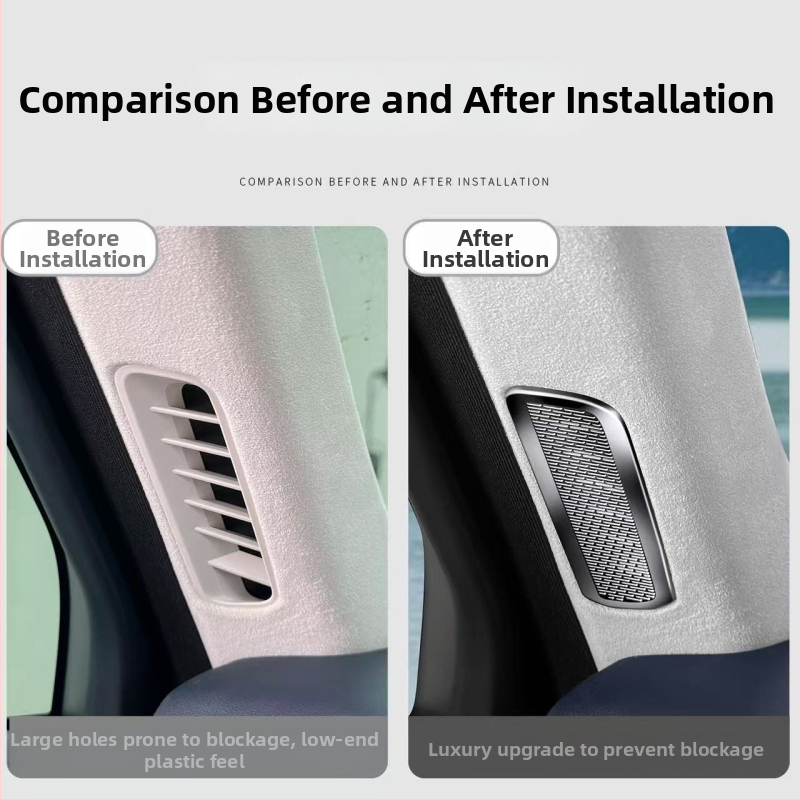 Mască pentru orificiul de aer din oțel inoxidabil pentru modificări interioare (Marcă: Nothing; Material: oțel inoxidabil; Model: Altul)