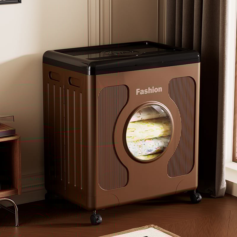 Baoyue 8885 Cutie pentru depozitare haine cu roți, pliabilă, 100–150 L, material PP