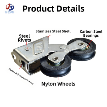 Roată pentru fereastră din aliaj de aluminiu - rulment din oțel inox, model 2078-2008, Ø29mm diametru exterior, Ø19mm ax, sarcină maximă 56