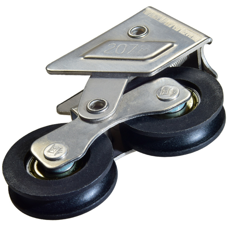 Roată pentru fereastră din aliaj de aluminiu - rulment din oțel inox, model 2078-2008, Ø29mm diametru exterior, Ø19mm ax, sarcină maximă 56