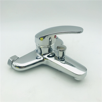 Montaj pe perete - robinet de baie cu amestec, cartuș ceramic, aliaj de zinc, 0–90°C, 0.8 MPa