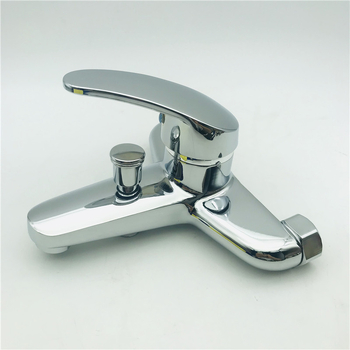 Montaj pe perete - robinet de baie cu amestec, cartuș ceramic, aliaj de zinc, 0–90°C, 0.8 MPa