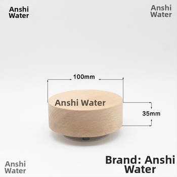 Cutie muzicală din lemn cu bază rotativă – lemn de piersic, stil simplu și modern, imprimare