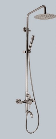 Set de duș din oțel inoxidabil 304, ploaie, montaj pe perete, YAMANSI, temperatură de lucru 0-90°C, presiune nominală 1.6 MPa