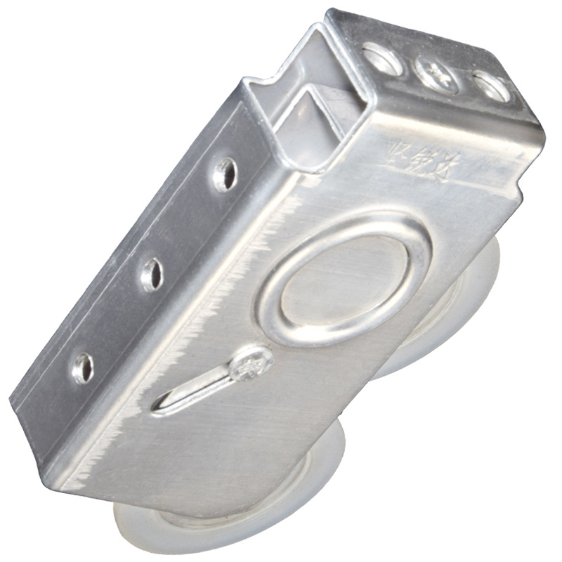 Rulment cu două roți pentru ferestre și uși glisante | oțel inoxidabil | Model: rulment Tip 90 | raza canalei pentru cablu: 6 mm | capacitate de încărcare: 60 kg | prelucrare: OEM cu siglă