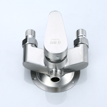 Ventil de amestec pentru duș, oțel inoxidabil 304, montaj la suprafață, pe perete, cartuș ceramic, 0–100°C, 1,6 MPa