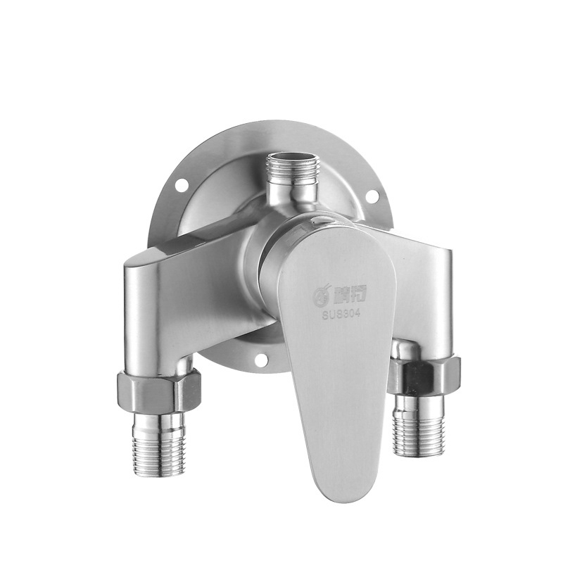 Ventil de amestec pentru duș, oțel inoxidabil 304, montaj la suprafață, pe perete, cartuș ceramic, 0–100°C, 1,6 MPa