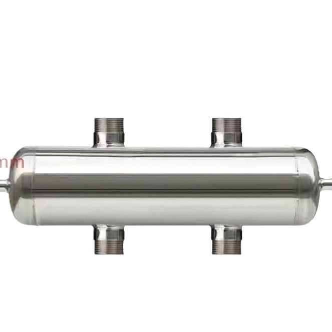 Rezervor de cuplare din oțel inoxidabil pentru boiler pe perete cu gaz – rezervor de amestecare apă pentru încălzire casnică și încălzire prin pardoseală (material: oțel inox; presiune de lucru: standard; apă rece: 5°C; apă caldă: 50°C; stil: modern minima