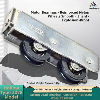 Jianruida 2078/2008 rola pentru fereastră din oțel inoxidabil, cu tambur gol și rulment, pentru ferestre glisante