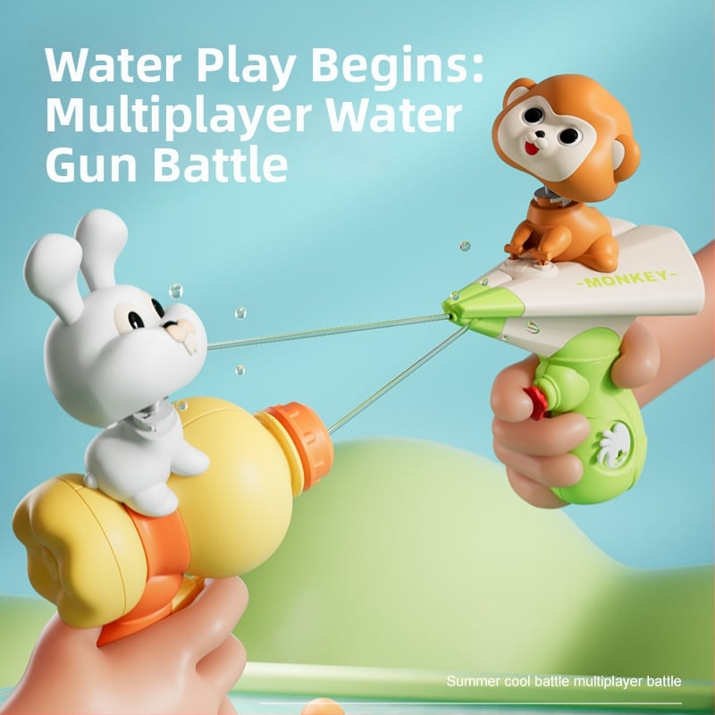 Pistol de apă cu design de desene animate (Plastic; Jet de apă; Pentru copii 4–6 ani; Jucărie de plajă)