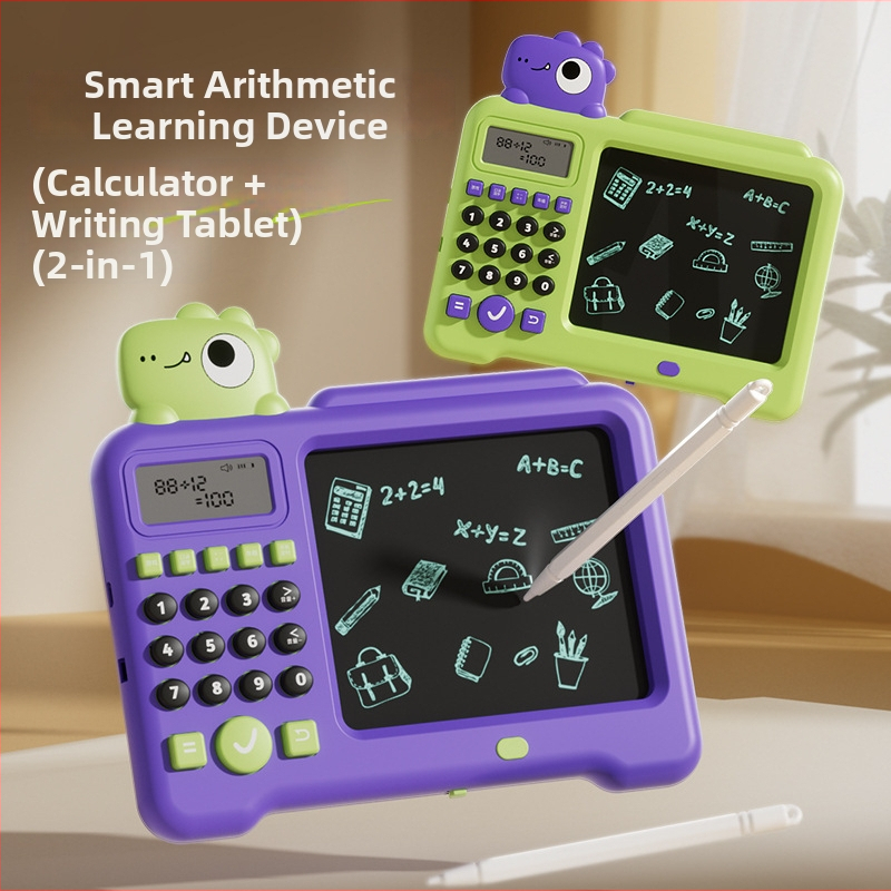 Dispozitiv educațional pentru copii: antrenament la aritmetica orală cu tabelul operațiilor, ecran LCD, baterie reîncărcabilă