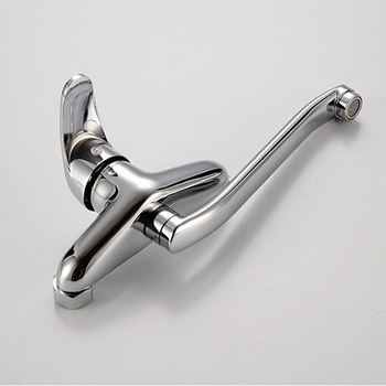 Zidni kuhinjski miješani faucet s miješanjem tople i hladne vode, radni tlak 0.8 MPa, topla voda 90°C, hladna -15°C, protok 3.2, promjer Ø10 mm