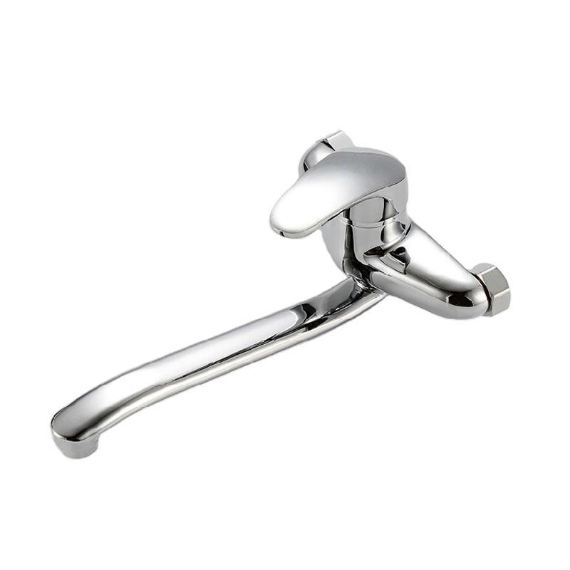 Zidni kuhinjski miješani faucet s miješanjem tople i hladne vode, radni tlak 0.8 MPa, topla voda 90°C, hladna -15°C, protok 3.2, promjer Ø10 mm