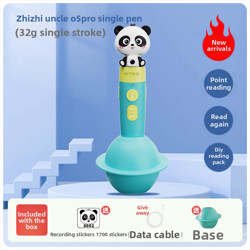 Dječje čitačko pero s AI zvukom, 8GB memorija, punjiva litijska baterija, Wi‑Fi, prepoznavanje glasa, MP3 reprodukcija