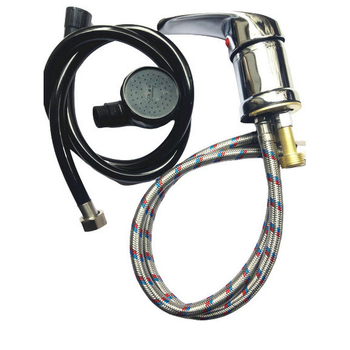 Samponos ágyhoz tartozó keverőcsap – kerámiás szelepmag, test cinkötvözet, bemeneti/kimeneti Ø50 mm, működési hőmérséklet 120°C, névleges nyomás 6 bar