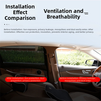 Plasă auto pentru protecția împotriva insectelor, din plasă – model Mosquito Net, brand Yuchao, utilizare vară