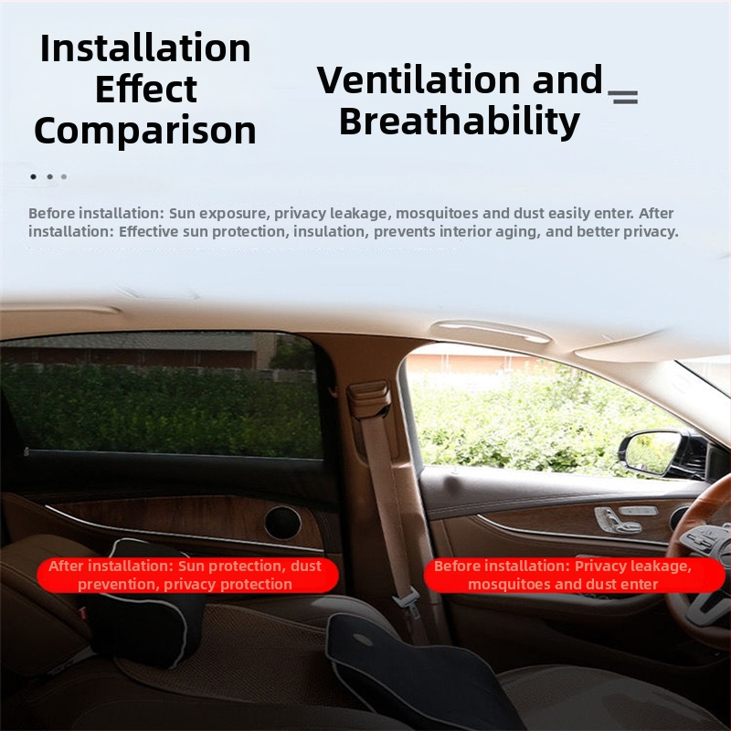 Plasă auto pentru protecția împotriva insectelor, din plasă – model Mosquito Net, brand Yuchao, utilizare vară