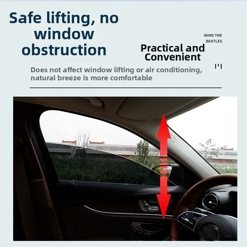 Plasă auto pentru protecția împotriva insectelor, din plasă – model Mosquito Net, brand Yuchao, utilizare vară