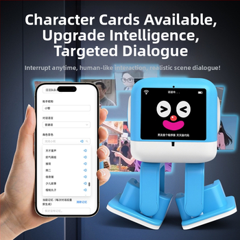 Jucărie robot AI inteligentă cu Bluetooth, baterie Li-ion reîncărcabilă, recunoaștere vocală, atingere și compatibilitate cu aplicația mobilă