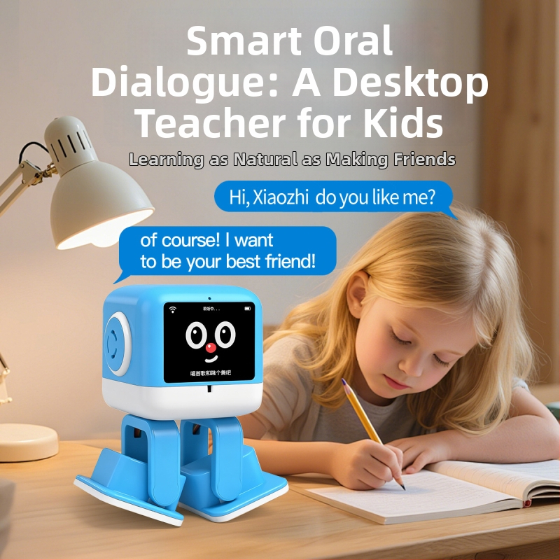 Jucărie robot AI inteligentă cu Bluetooth, baterie Li-ion reîncărcabilă, recunoaștere vocală, atingere și compatibilitate cu aplicația mobilă