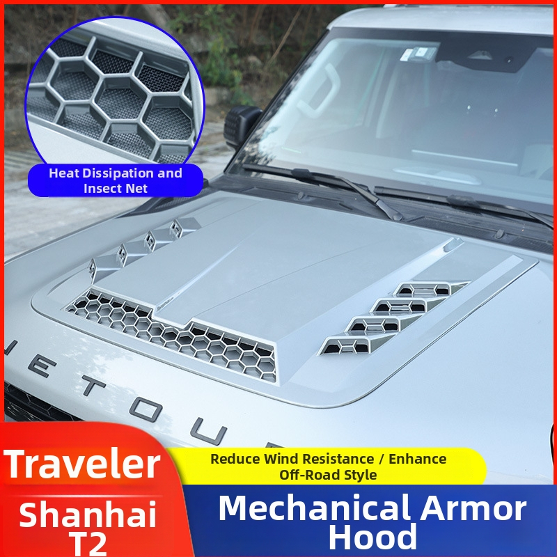 Capotă pentru Jietu Traveler Shanhai T2 — montaj cu ventuze