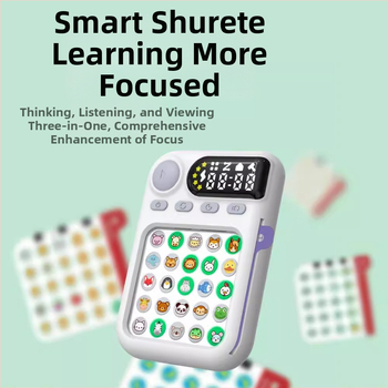 Mașină de Antrenament pentru Concentrare Schulte – Jucărie educativă pentru copii 4–6 ani, ABS, Muzică/Sunet, Alimentare cu baterie 150 mA, Pachet unic, Atazawa