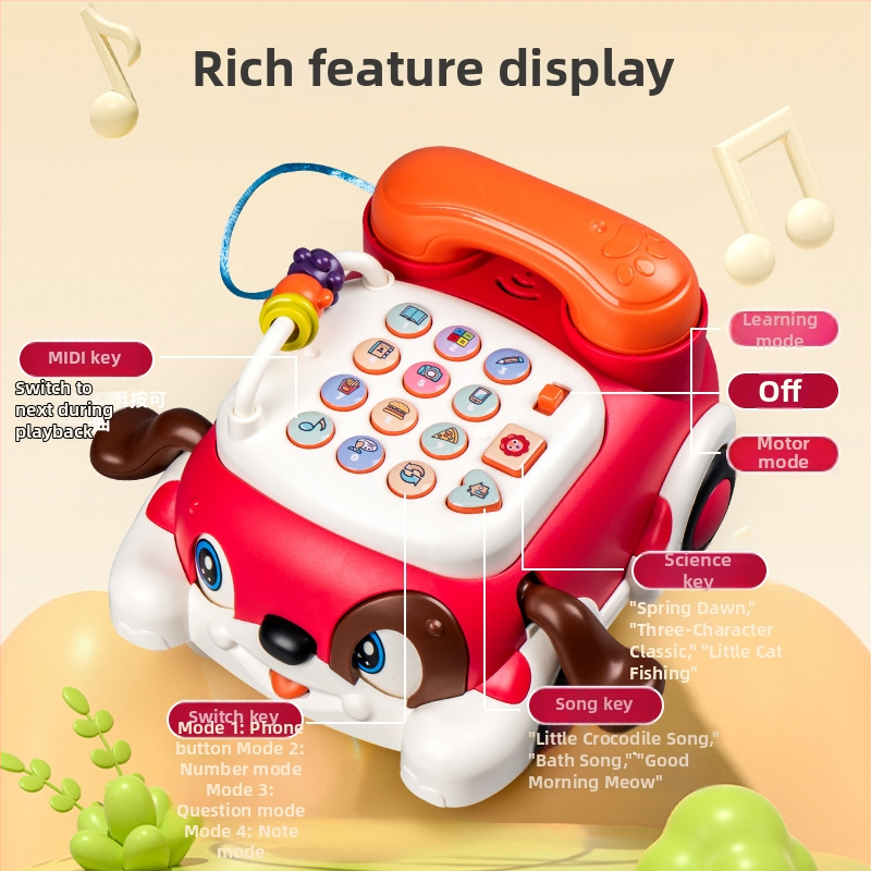 Jucărie educativă timpurie cu flash și muzică — din plastic, funcționează pe baterii, potrivită pentru copii 4–6 ani