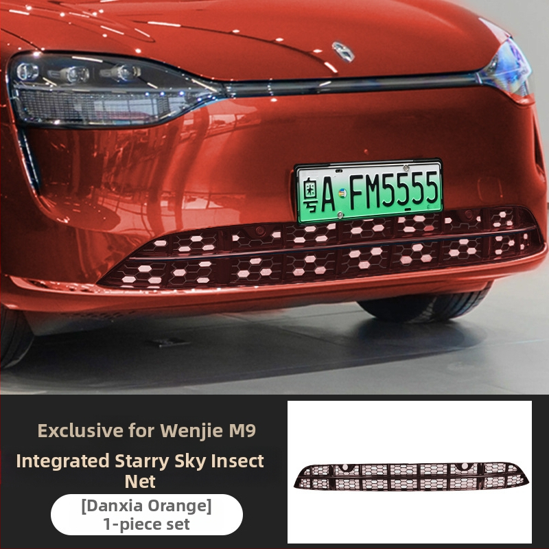 Minghao ABS Plasă anti-insect pentru AITO M9 – Plasă frontală detașabilă, Aspect modificat