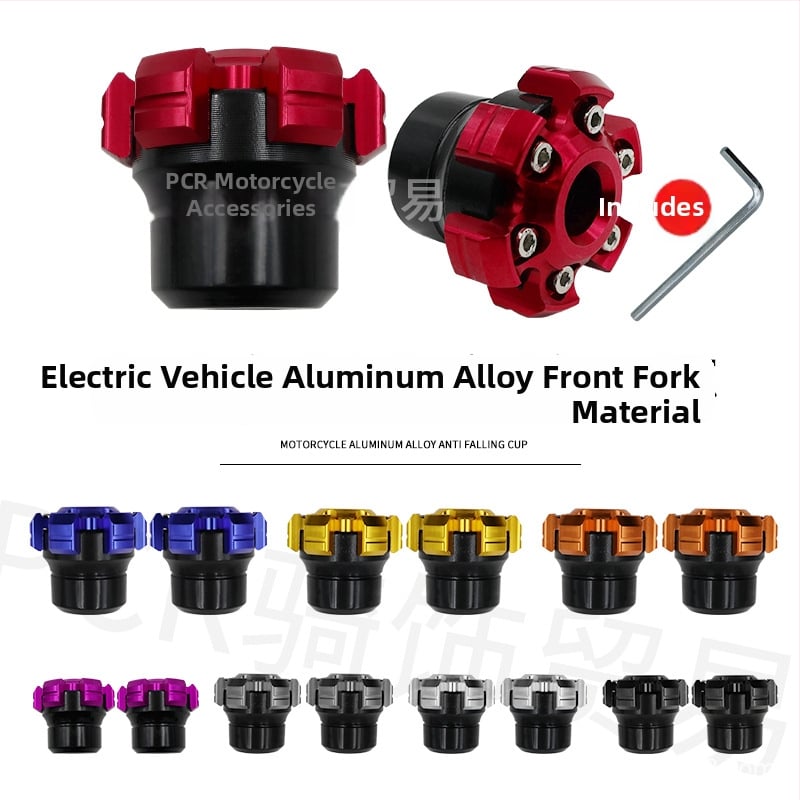 Prednji poklopac vilice motocikla – aluminijski spoj, protiv pada, model 3412, marka PCR, licencirana privatna etiketa, za motocikle i električna vozila