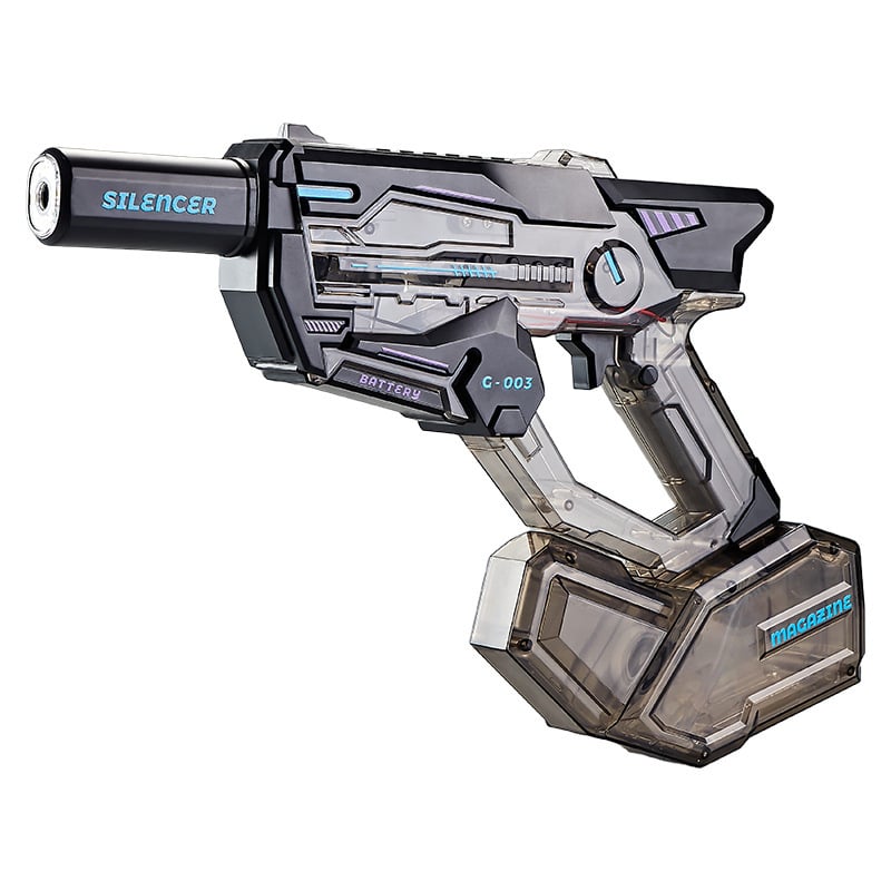 Pușcă de apă electrică cu capacitate mare, foc continuu, pulverizare apă și iluminare