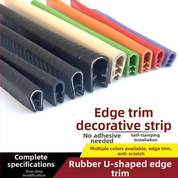 Bandă de etanșare în formă de U din cauciuc nitril pentru uși și ferestre — protecție împotriva prafului, rezistență la uzură, absorbție la șocuri