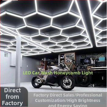 LED φωτιστικό οροφής εργαστηρίου με σχέδιο κυψελίδας για σταθμό περιποίησης αυτοκινήτων (900W, 220V, 950 lm, PF 0.9, αλουμινένιο περίβλημα)