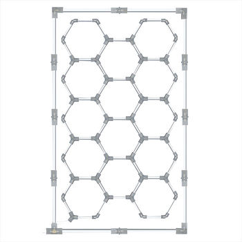 LED φωτιστικό οροφής εργαστηρίου με σχέδιο κυψελίδας για σταθμό περιποίησης αυτοκινήτων (900W, 220V, 950 lm, PF 0.9, αλουμινένιο περίβλημα)