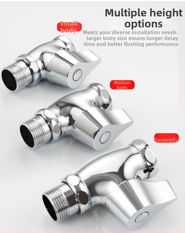 Valvă de toaletă – acționare manuală, alamă, ieșire 32 mm, dimensiuni 32 mm, model 23052002, timp de spălare 2 secunde.