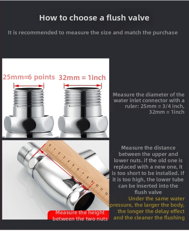Valvă de toaletă – acționare manuală, alamă, ieșire 32 mm, dimensiuni 32 mm, model 23052002, timp de spălare 2 secunde.