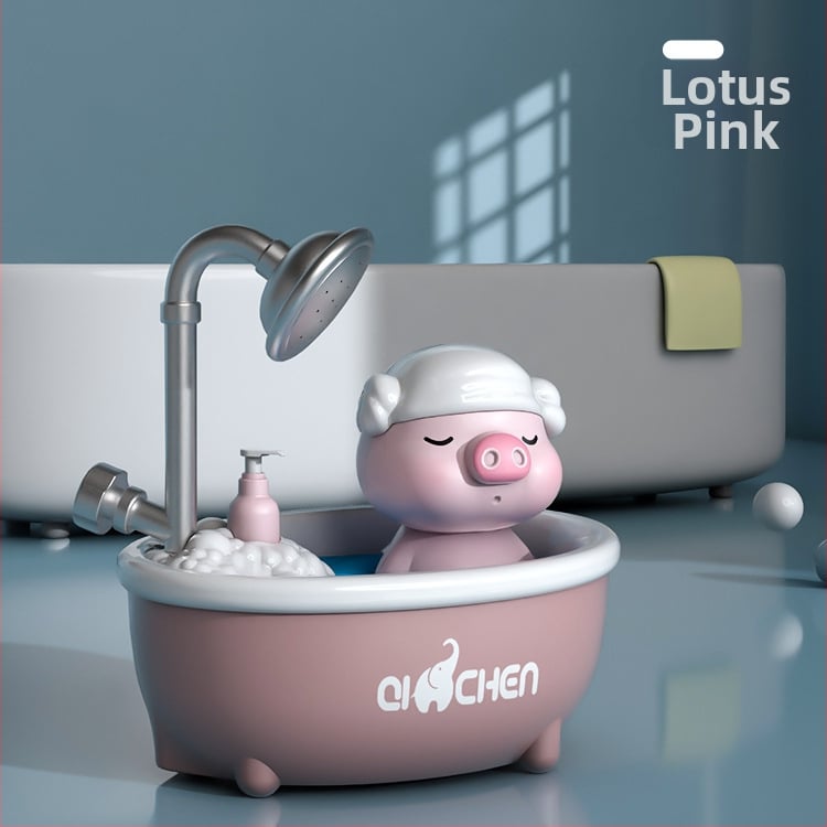 Jucărie de baie cu purceluș – jet de apă electric, din plastic, pentru copii 4–6 ani