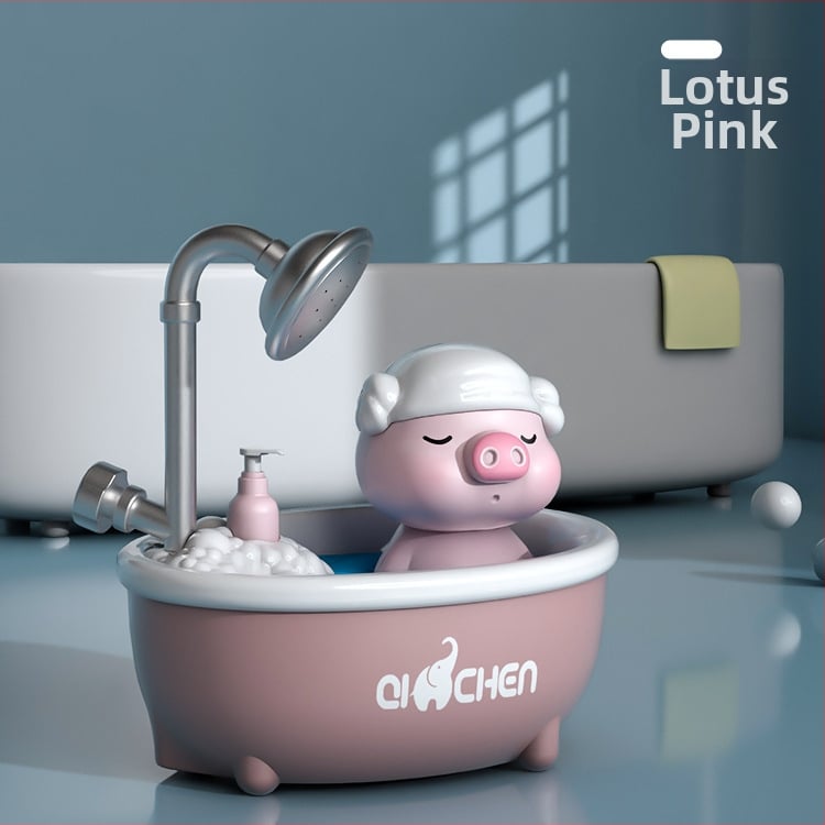 Jucărie de baie cu purceluș – jet de apă electric, din plastic, pentru copii 4–6 ani