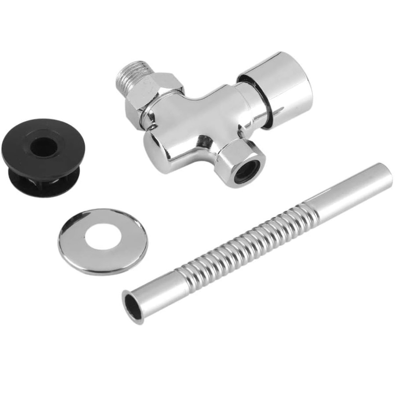 Valvă de spălare pentru urinal din aliaj de zinc, montaj pe suprafață, întârziere la spălare, cap de acționare prin apăsare manuală