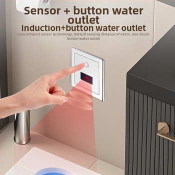 Valvă senzor pentru spălarea unei toalete în podea, montaj ascuns, oțel inoxidabil, modelul 481, stil modern minimalist