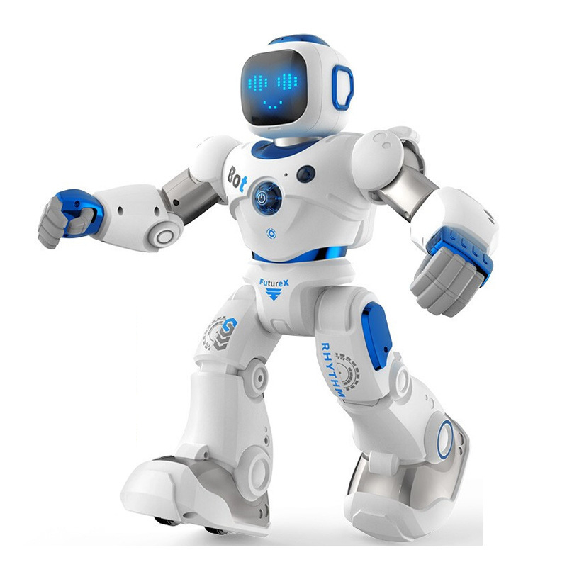 Robot Bluetoothom, daljinskim upravljačem, prepoznavanje glasa, glazba i emocionalna interakcija (ABS materijal; punjiva litijska baterija; za djecu 4–6 godina)