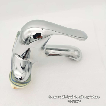 Robinet de lavoar cu mâner unic, două găuri, aliaj de zinc, model zp-062, montaj tip șezut