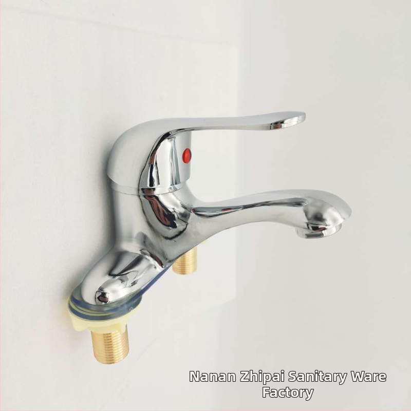 Robinet de lavoar cu mâner unic, două găuri, aliaj de zinc, model zp-062, montaj tip șezut