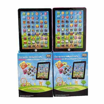 Edukativni uređaj za priče za djecu, tablet-stil alat za učenje s glazbom i dodirnom reakcijom, plastično kućište, napajanje baterijama, za djecu 4–6 godina.