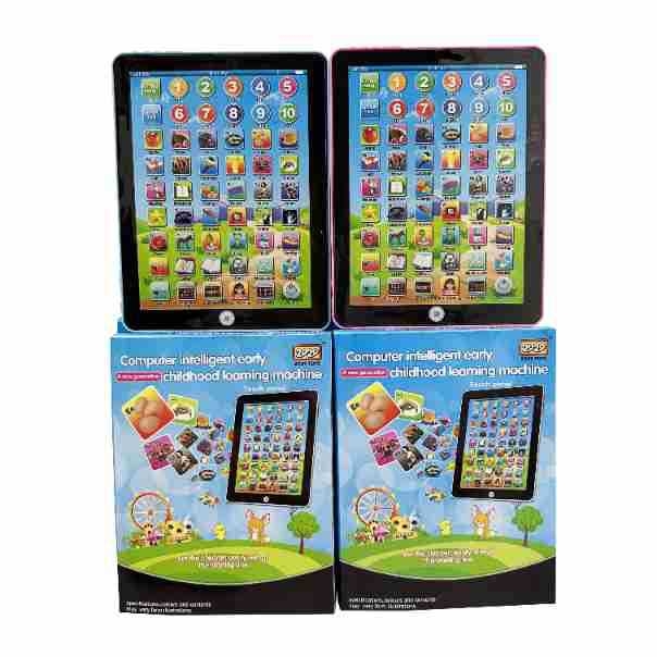Edukativni uređaj za priče za djecu, tablet-stil alat za učenje s glazbom i dodirnom reakcijom, plastično kućište, napajanje baterijama, za djecu 4–6 godina.