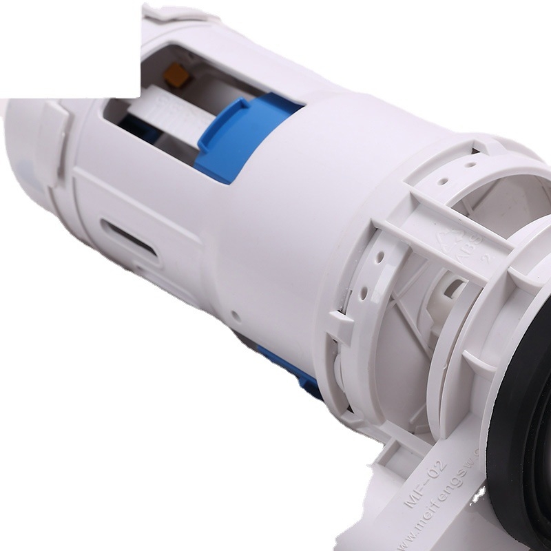 Supapă de drenaj ABS pentru toaletă — montată în rezervor, turnare prin injecție, stil modern minimalist